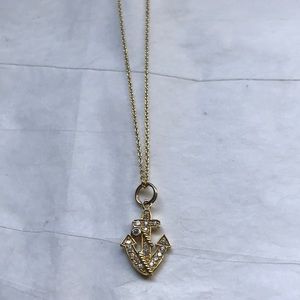 14k Gold over sterling silver Anchor necklace